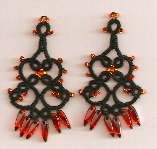 Black & Orange Chandeliers