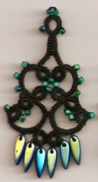 Green Irid Chandelier