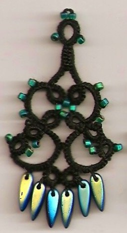 Green Irid Chandelier