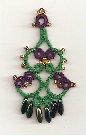 Modified Mardi Gras Chandelier