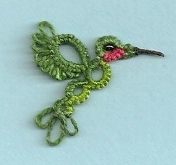 Tiny Ruby-Throated Hummingbird